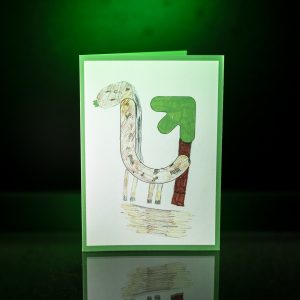 Kartka "Za kwiaty dziękujemy"