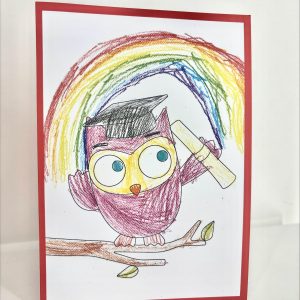Kartka "Za kwiaty dziękujemy"